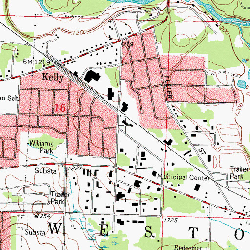 Topographic Map of South Area Fire and Emergency Response Station 2, WI
