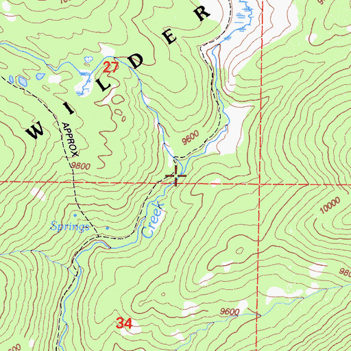 Topographic Map of Barigan Stringer, CA
