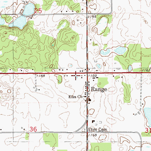 Topographic Map of Apple River Township Fire Department, WI