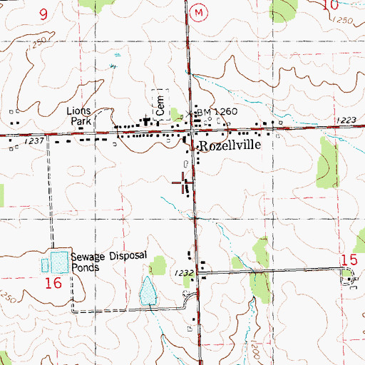 Topographic Map of Stratford Area Fire Department Station 2, WI