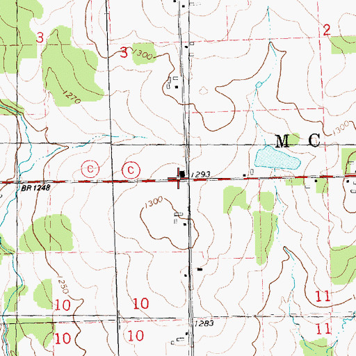 Topographic Map of Stratford Area Fire Department Station 4, WI