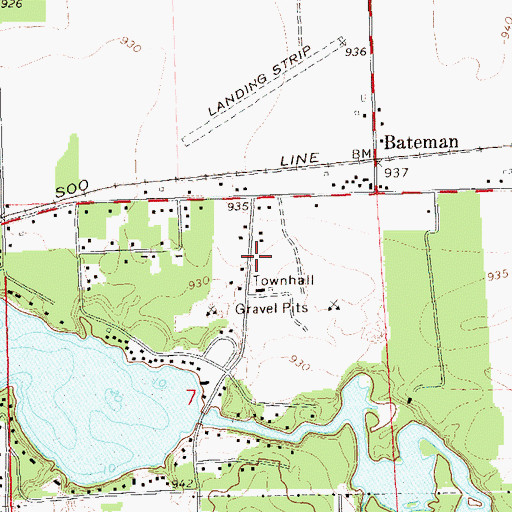 Topographic Map of Chippewa Fire District Station 3, WI