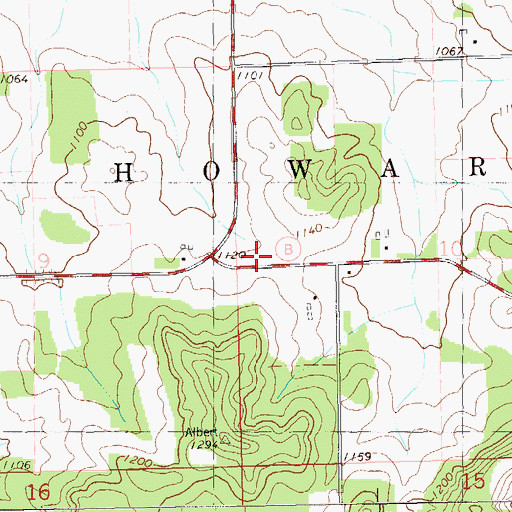 Topographic Map of Chippewa Fire District Station 6, WI