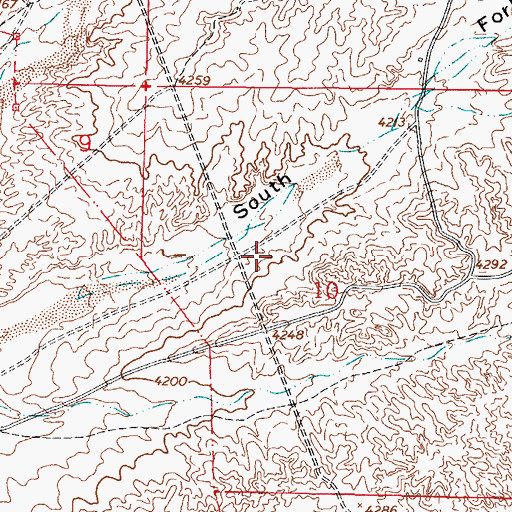 Topographic Map of MountainView Regional Medical Center, NM