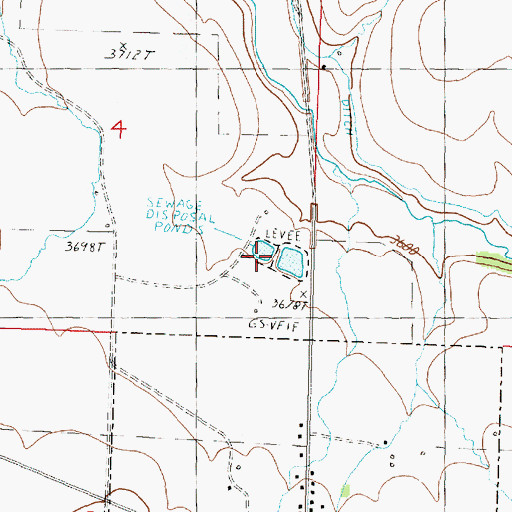 Topographic Map of Long Creek Wastewater Treatment Facility, OR