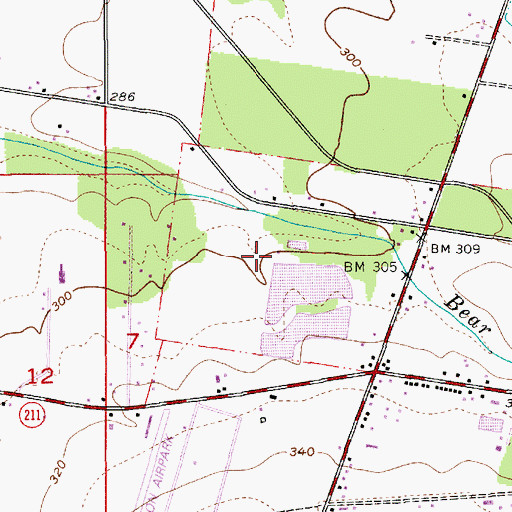 Topographic Map of Molalla Sewage Treatment Plant, OR