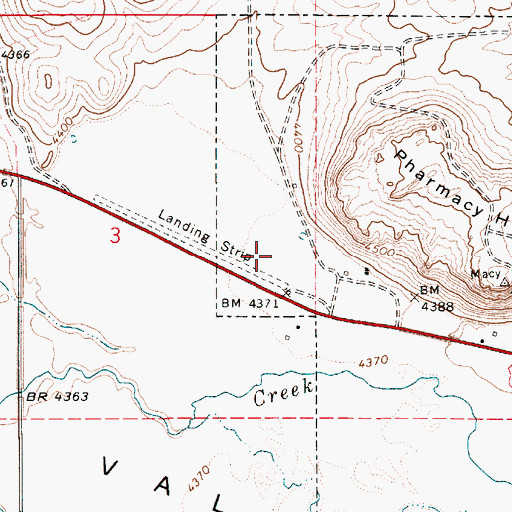 Topographic Map of Jordan Valley Wastewater Treatment Plant, OR