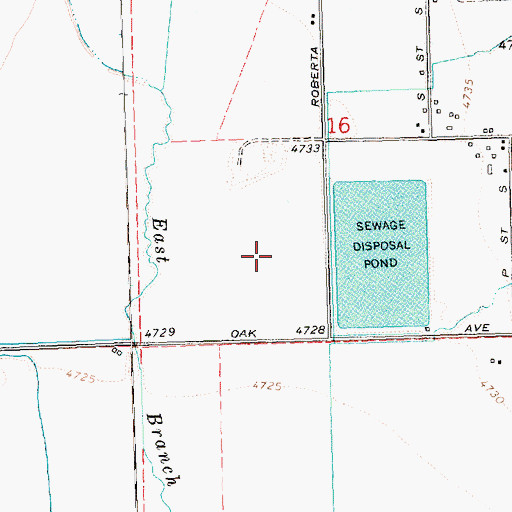 Topographic Map of Town of Lakeview Sewage Treatment System, OR