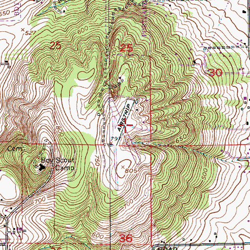 Topographic Map of Happy Valley Homes Wastewater Treatment Facility, OR