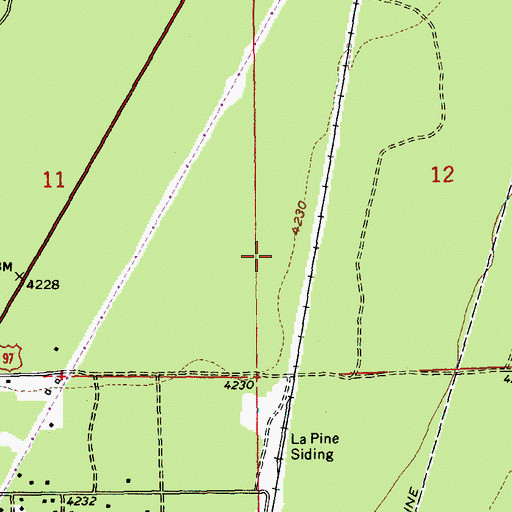 Topographic Map of La Pine Special Sewer District, OR
