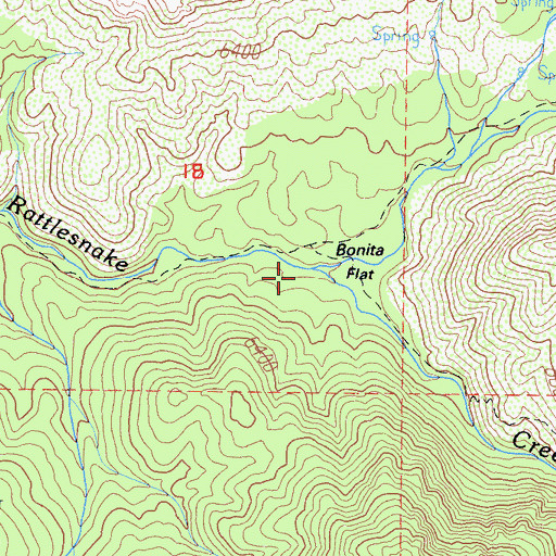 Topographic Map of Beach Creek, CA