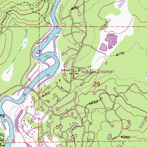 Topographic Map of Sunriver Environmental, OR