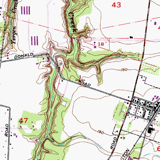 Topographic Map of Donald Sewage Treatment Plant, OR
