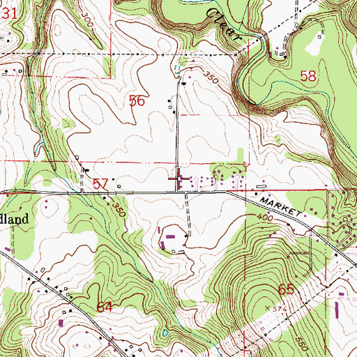 Topographic Map of Fischer's Forest Park Water Pollution Control Facility, OR