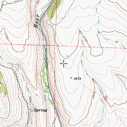 Topographic Map of Prairie City Wastewater Treatment Lagoons, OR