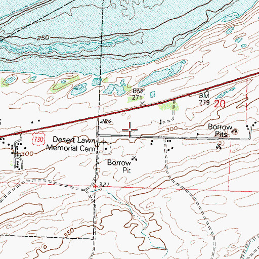 Topographic Map of Irrigon Wastewater Treatment Plant, OR