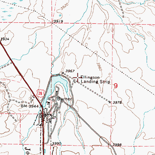 Topographic Map of Unity Wastewater Treatment Lagoon, OR