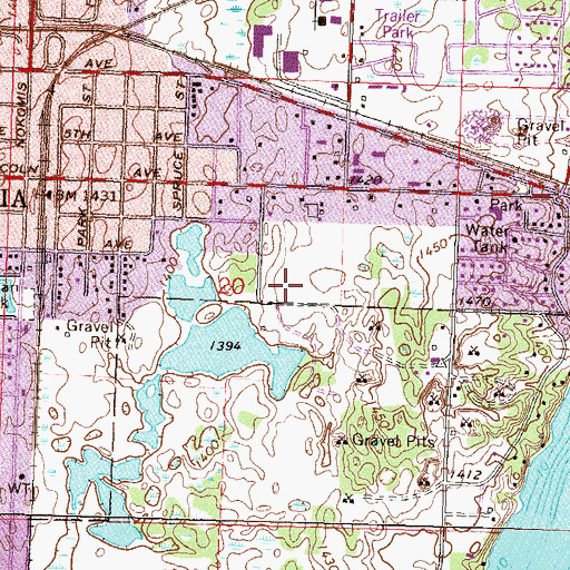 Topographic Map of Community Behavioral Health Hospital Alexandria, MN