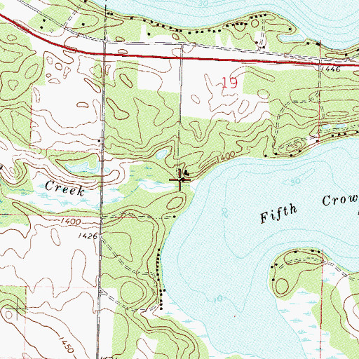 Topographic Map of Pine Manor, MN