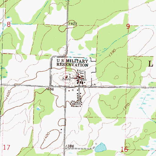 Topographic Map of Bell Hill Recovery Center, MN