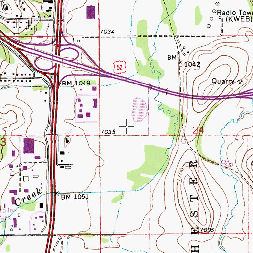 Topographic Map of Zumbro Valley Mental Health Center, MN
