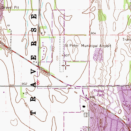 Topographic Map of Community Behavioral Health Hospital Saint Peter, MN