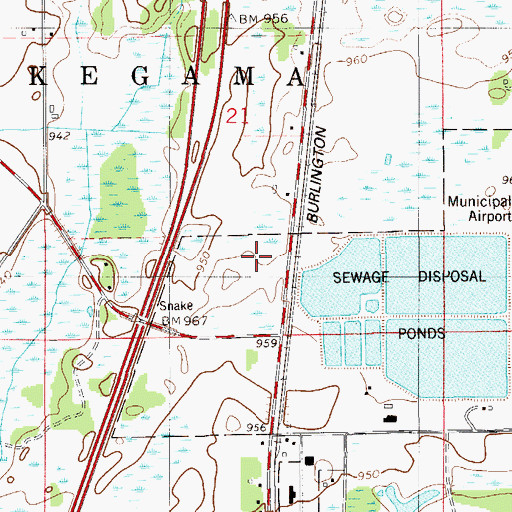 Topographic Map of FirstLight Health System Pine City Clinic, MN