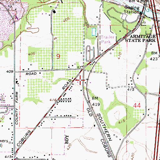 Topographic Map of Northwest Pipeline, OR