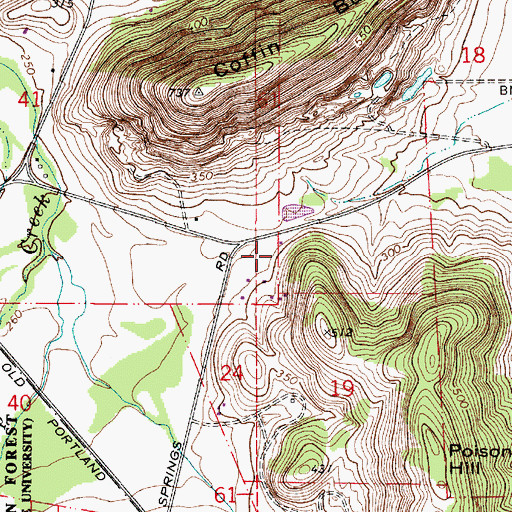 Topographic Map of Coffin Butte Resource Project, OR