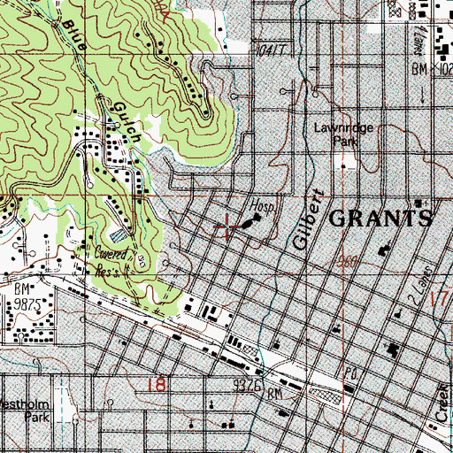 Topographic Map of Josephine County Public Health Department, OR