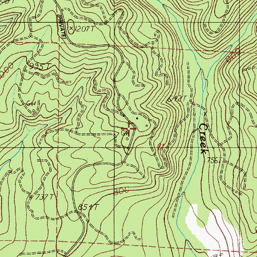 Topographic Map of Mist Underground Gas Storage Facility, OR