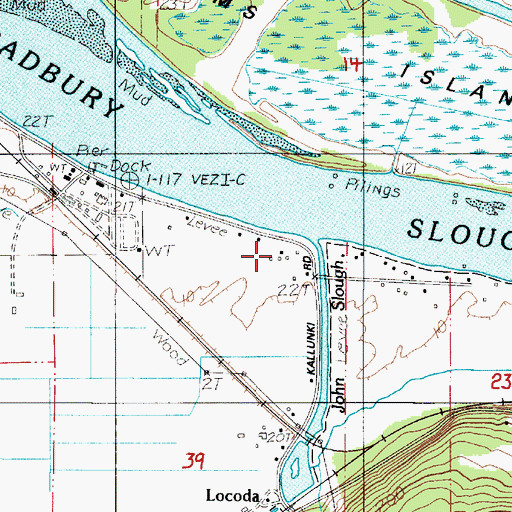 Topographic Map of Port Westward Generating Project, OR
