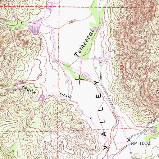Topographic Map of Bear Creek, CA