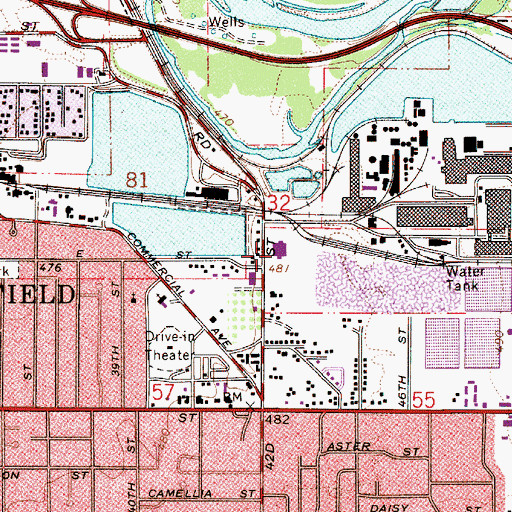 Topographic Map of Weyerhaeuser Timberlands, OR