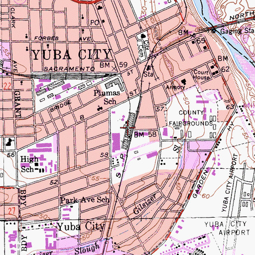 Topographic Map of Sutter Surgical Hospital North Valley, CA