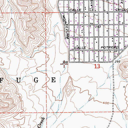 Topographic Map of Bear Creek, CA