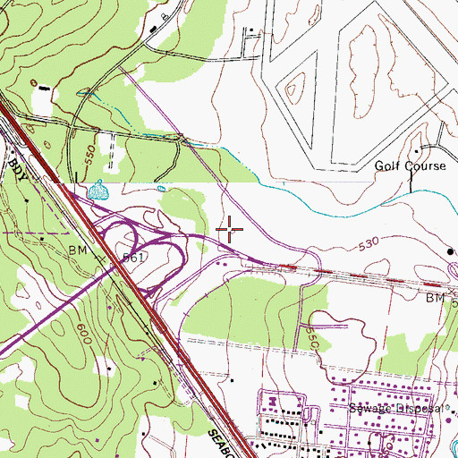 Topographic Map of Empact Ambulance Service, TN