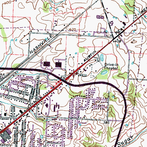 Topographic Map of Humboldt Area Rescue Squad and EMS, TN