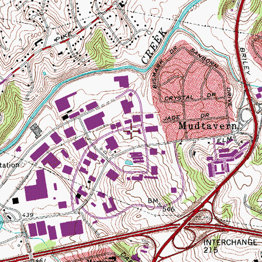 Topographic Map of Lifeguard Ambulance Service of Tennessee, TN