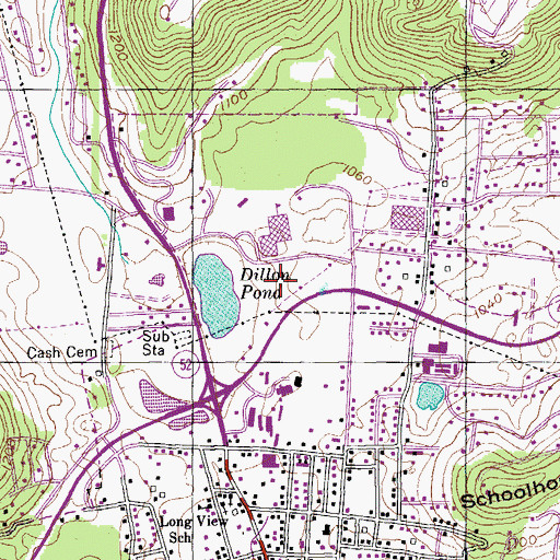 Topographic Map of Overton County Ambulance Service, TN