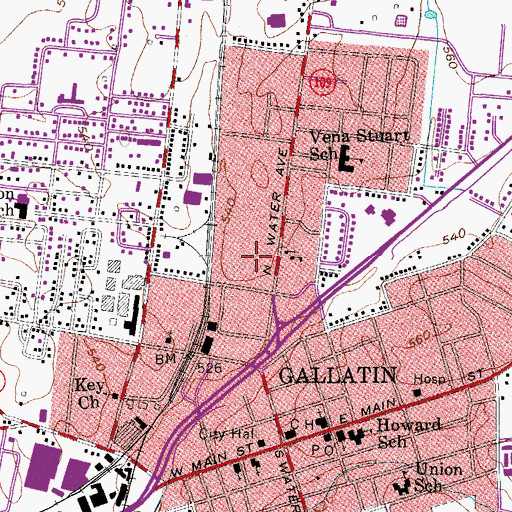 Topographic Map of Professional Medical Transportation, TN