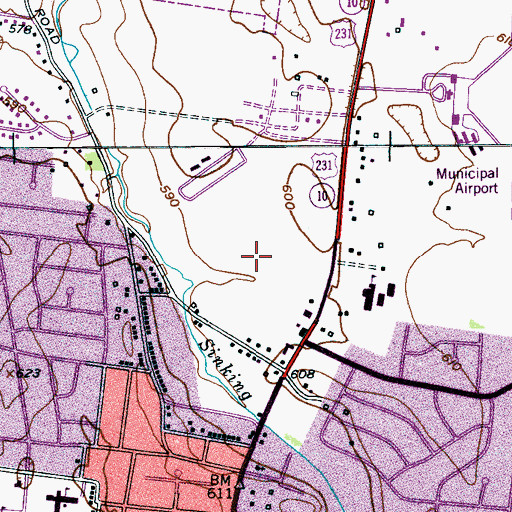 Topographic Map of Regional Ambulance Service, TN