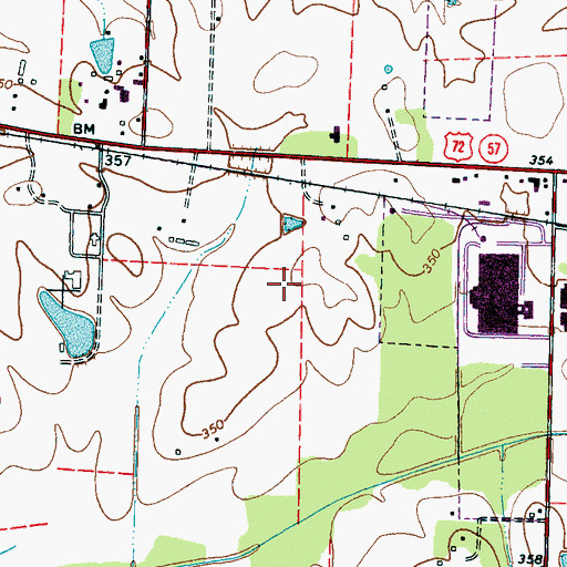 Topographic Map of Rural / Metro Ambulance Memphis, TN