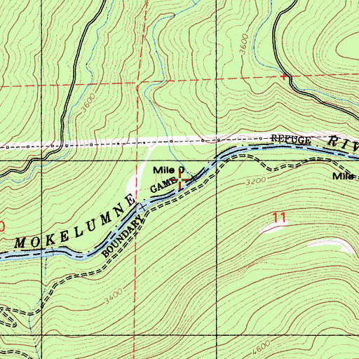 Topographic Map of Bear River, CA