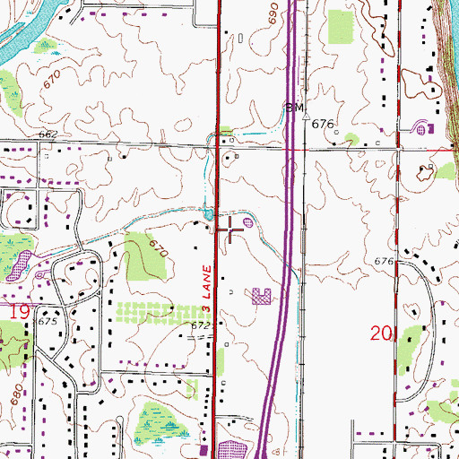 Topographic Map of Mequon Fire Department Station 2, WI
