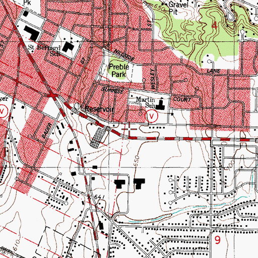 Topographic Map of Green Bay Fire Department Station 5, WI