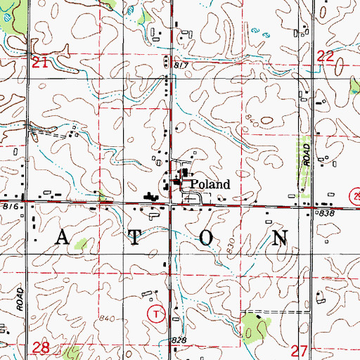 Topographic Map of Denmark Volunteer Fire Department 2, WI