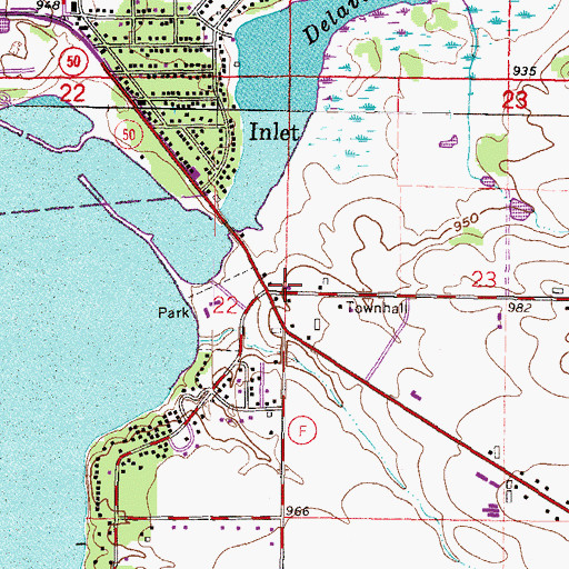 Topographic Map of Town of Delavan Fire Department Station 1, WI