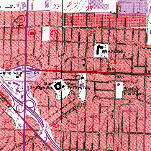 Topographic Map of Milwaukee Fire Department Engine 8, WI