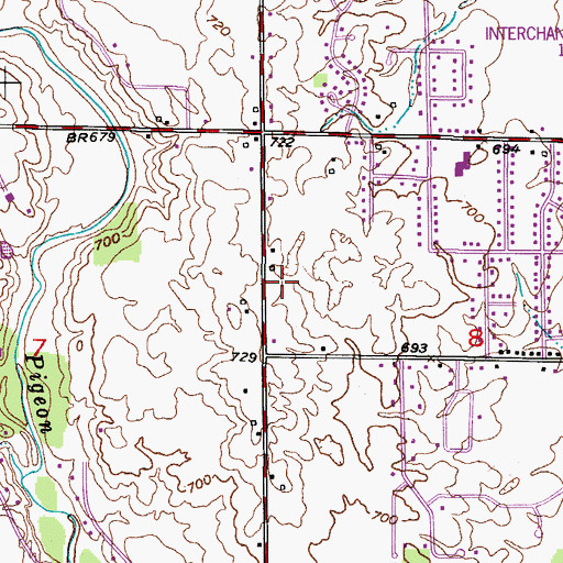 Topographic Map of Sheboygan Volunteer Fire Department, WI